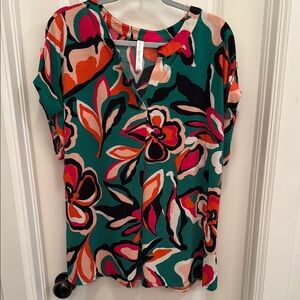 Floral Multicolor Women's Top